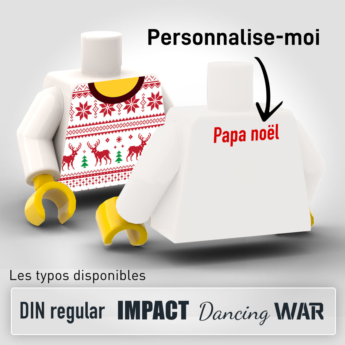 Pull moche Noel personnalisable