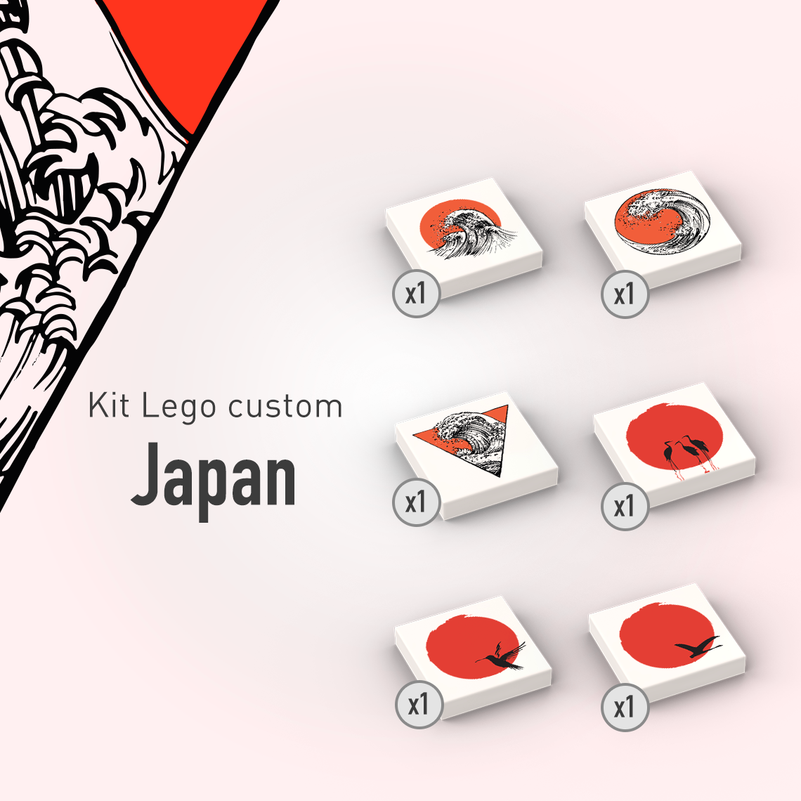 Kit custom LEGO® - Japon 1