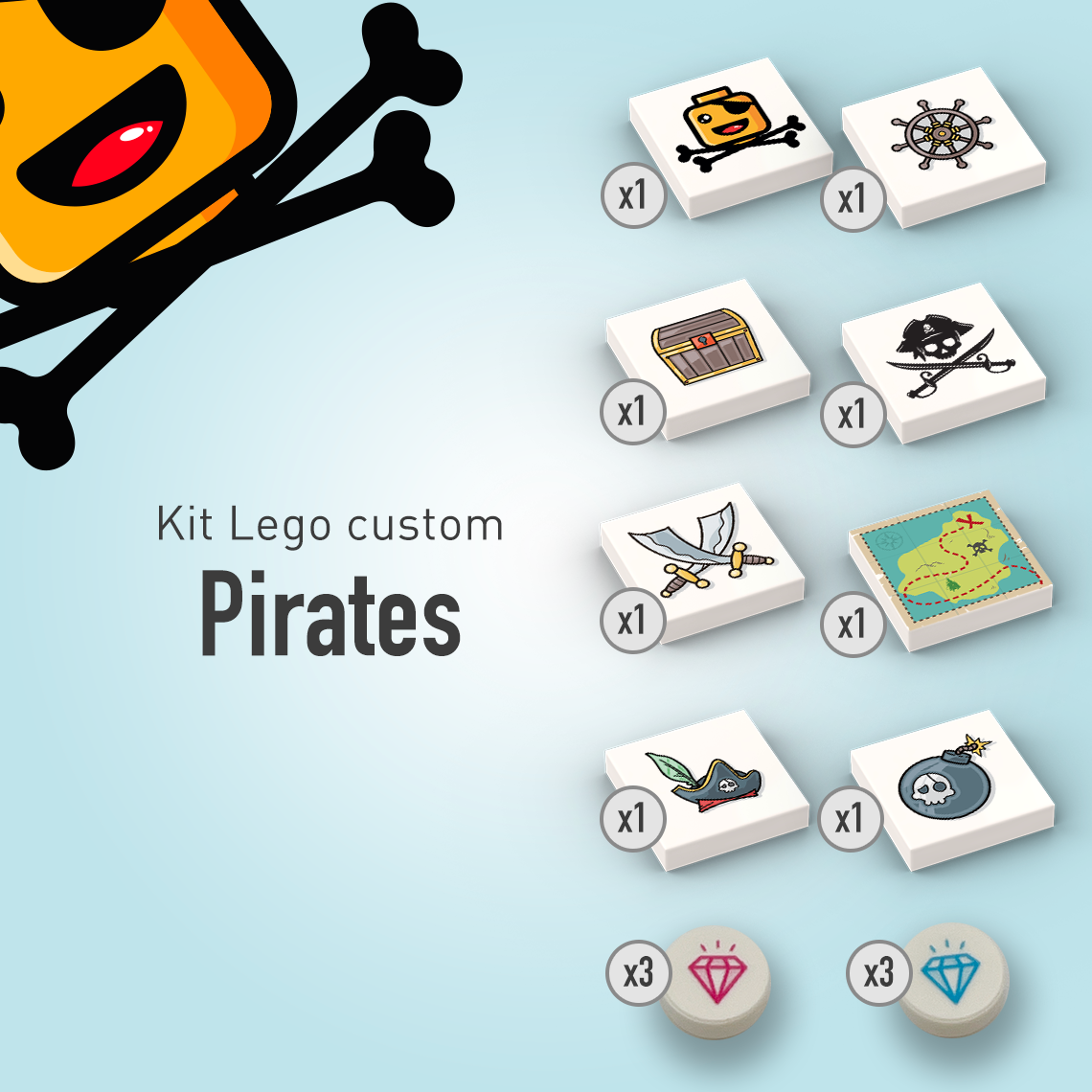 Kit custom LEGO® - Les pirates