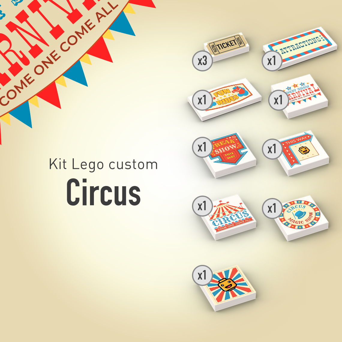 Kit custom LEGO® - Circus
